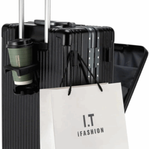 feilario Hardside Expandable Spinner Wheel Luggage, Built-In TSA lock Carry on Suitcase, with Cup Holder & Phone Holder - - in 18in/20in/24in Sizes black 24in Brand New
